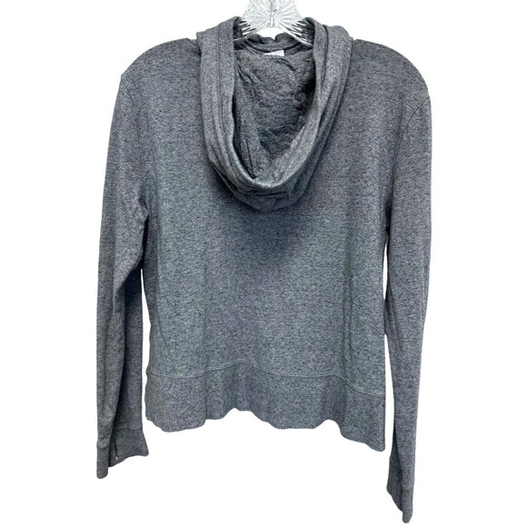 Amazon Essentials Women's Studio Terry Convertible Hood Shirt Sz S Gray Heather - Picture 4 of 10